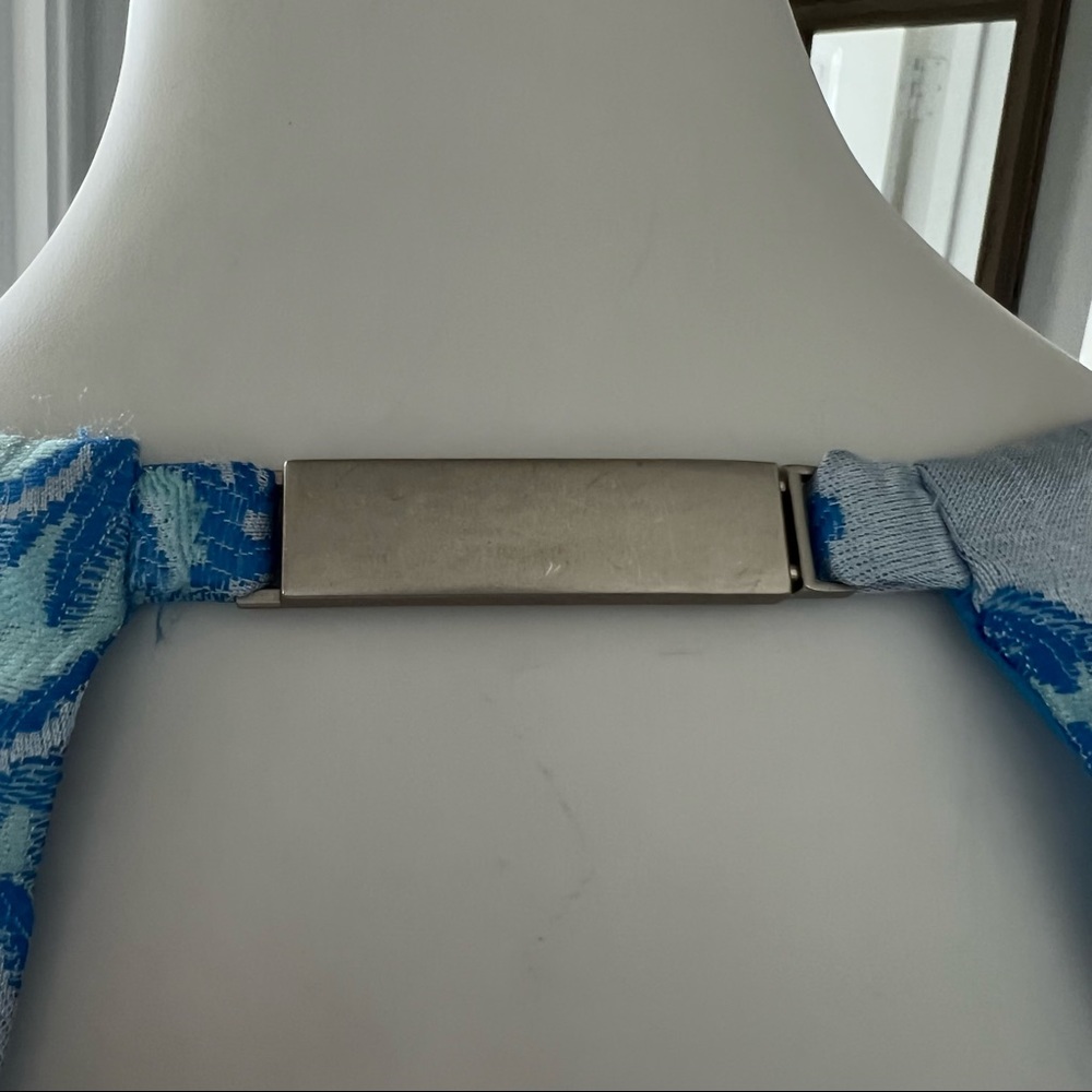 Nanette Lepore Jacquard Dress Floral Fit & Flare Blue Size 8 NWT $159.00 - Picture 11 of 15